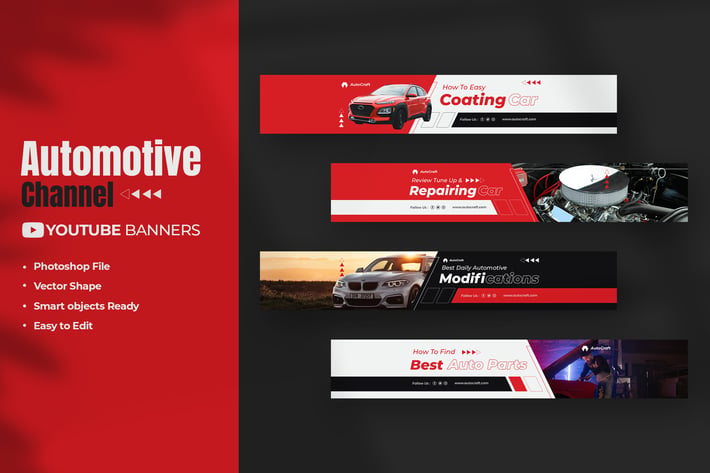 Automotive Youtube Banners