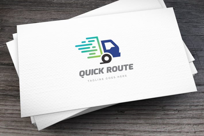 Quick Route Logo Template