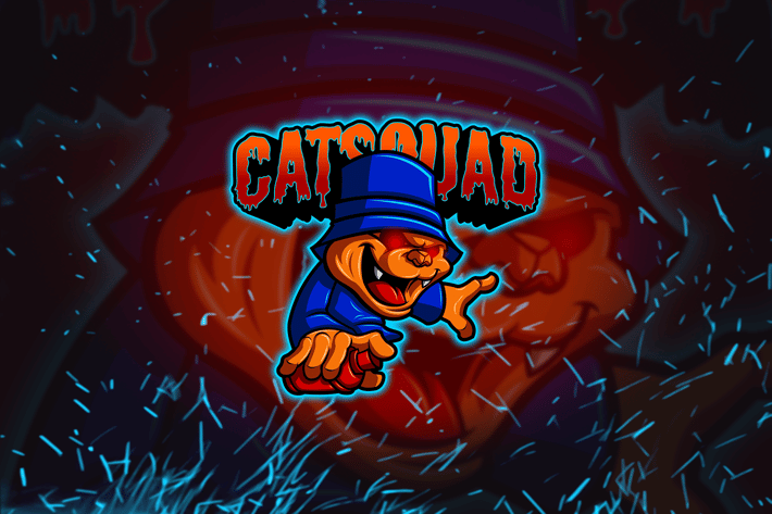 Cat Squad - Esports & Mascot Logo Template