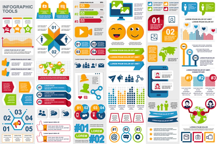 Social Media Infographic Elements Template