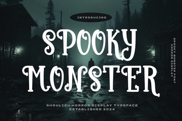 Spooky Monster - Halloween Font