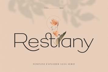 Restiany - Beauty Elegant Expanded Sans Serif