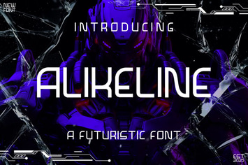 Alikeline - Futuristic Font