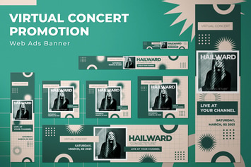 Virtual Concert Promotion - Web Ads Banners