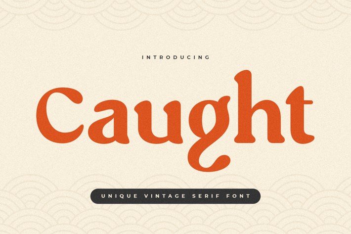 Caught - Unique Vintage Serif Font