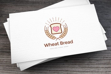 Wheat Bread Logo Template