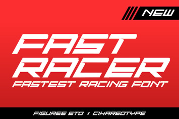 Fast Racer - Racing Display Font