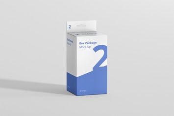 Package Box Mockup - Rectangle with Hanger