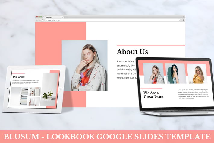 Blusum - Lookbook Google Slides Template