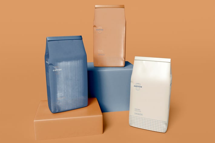 Coffee Bags Mockup