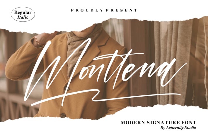 Monttena Modern Signature Font