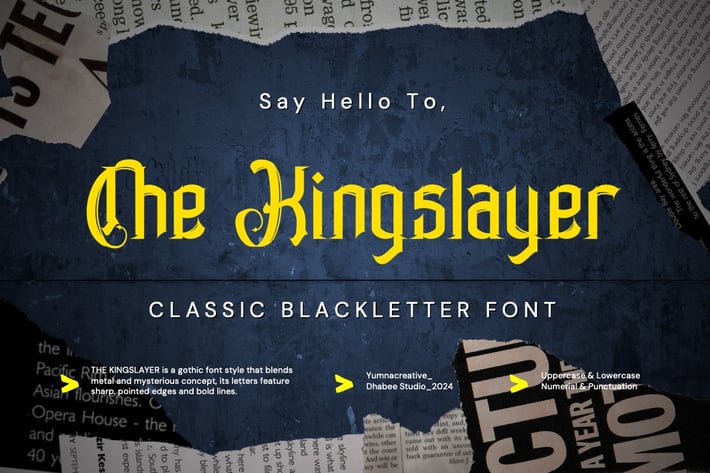 The Kingslayer - Classic Blackletter Font
