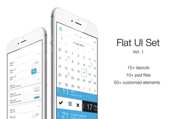 iOS Flat UI Set Vol. 1