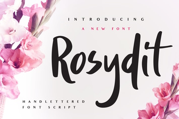 Rosydit - Handlettered Script Font
