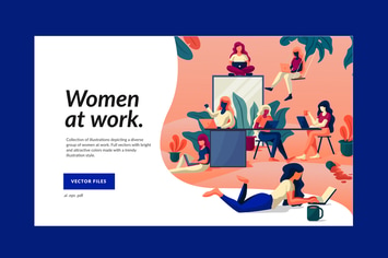 Working Women Illustration