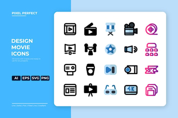 Movie Icon - 5 styles