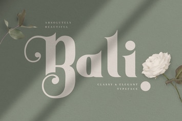  Bali - Elegant Decorative Serif