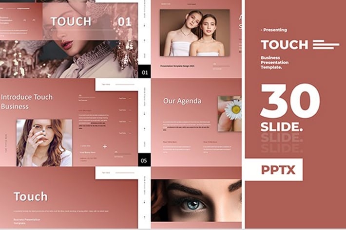 Touch - Business Presentation PowerPoint Template