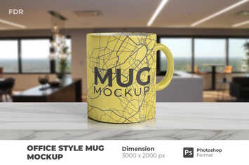 Office Style Mug Mockup