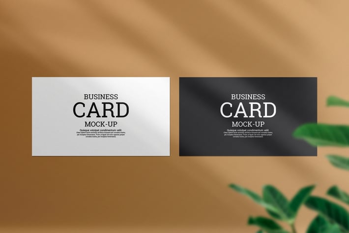 Clean minimal business card mockup m1