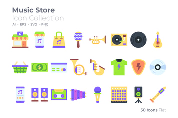 Music Store Color Icon