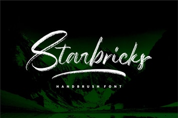 Starbricks | Handbrushed Font