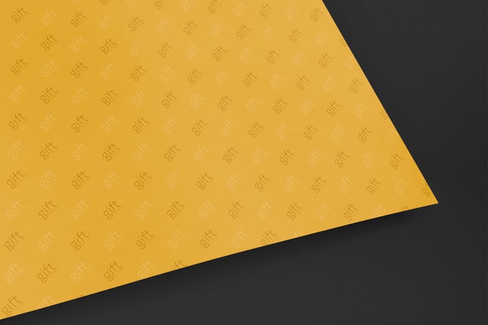Gift Wrap Paper Mockup