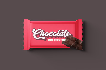 Chocolate Bar Packaging Mockups