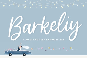 Barkeliy - Modern Handwritten Logo Font