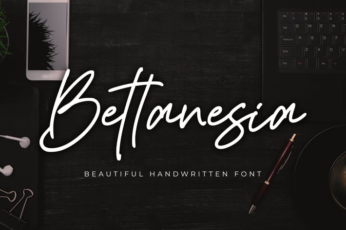  Bettanesia - Beautiful Handwritten