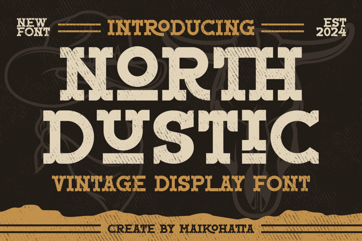 North Dustic - Vintage Display Font