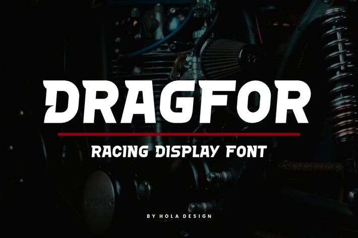 Dragfor - Racing & Speed Font