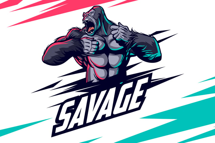 Angry Gorilla Sports & Esports Logo