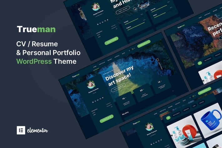 Trueman - Personal Portfolio WordPress Theme