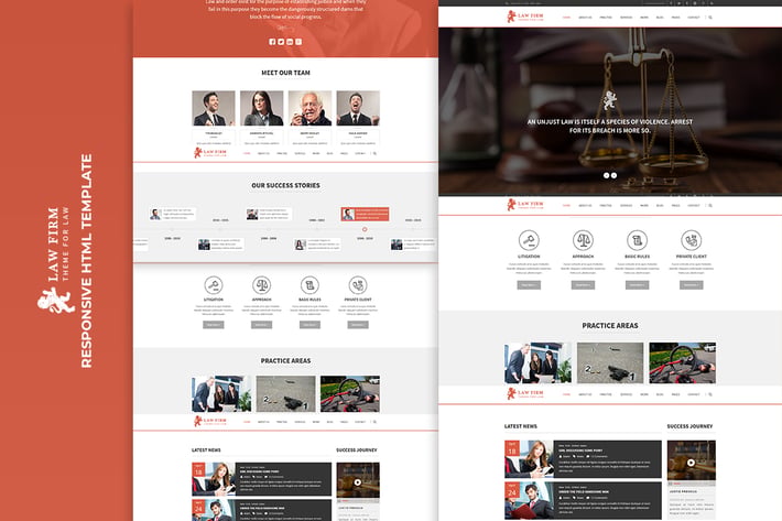 Law Firm - Responsive HTML Template 