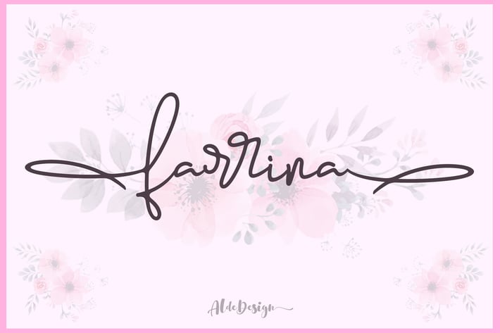 Farrina - Beautiful Script
