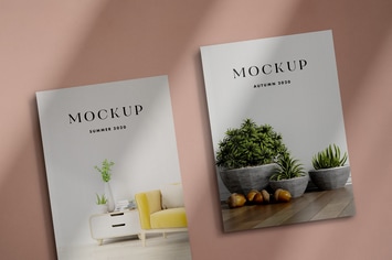 Magazine Mockup Scenes