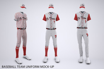 Baseball Team Uniform Mock-up