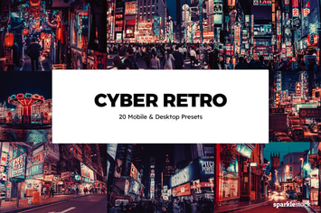 20 Cyber Retro Lightroom Presets & LUTs
