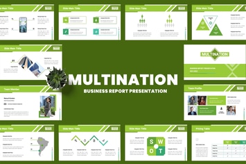 Multination - Business Report Powerpoint 