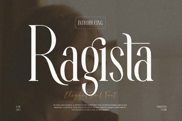 Ragista Elegant Ligature Serif Font Typeface