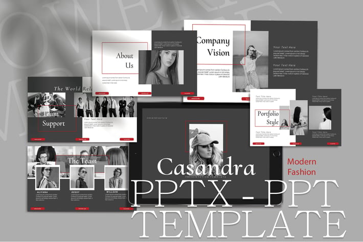 CASANDRA - Fashion Powerpoint Template
