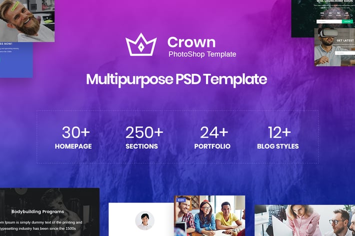 Crown | Multi-Purpose PSD Template