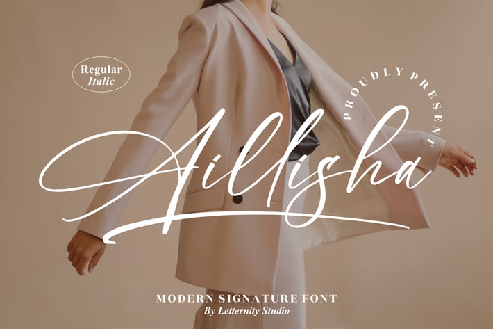 Aillisha Modern Signature Font