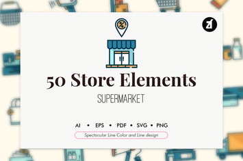 50 Supermarket elements