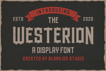 Westerion a Vintage Display Font
