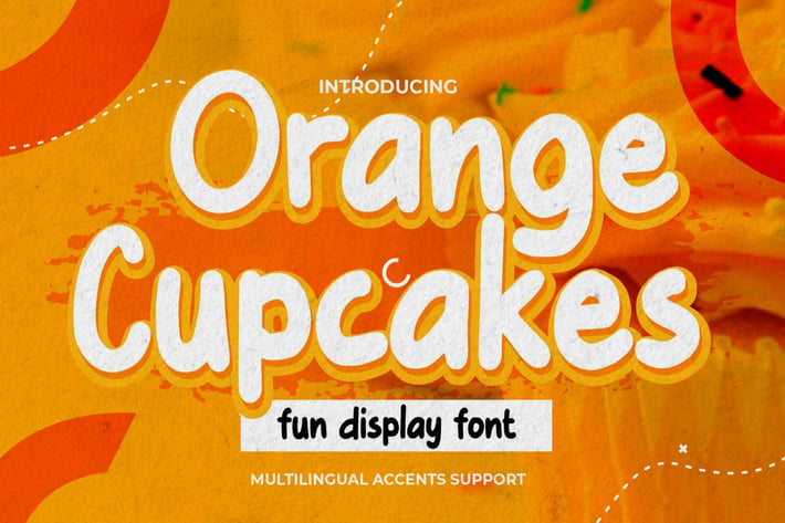 Orange Cupcakes - Fun Display Font