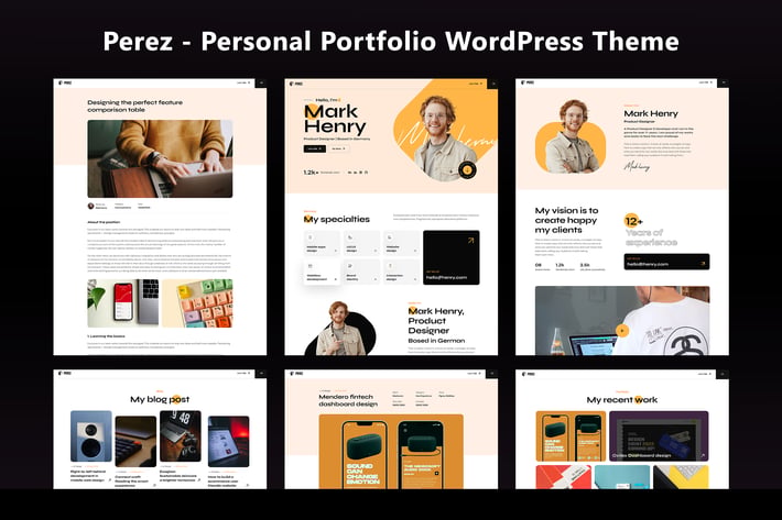 Perez - Portfolio WordPress Theme