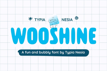 Wooshine - Fun & Bubble Sans Serif Font 