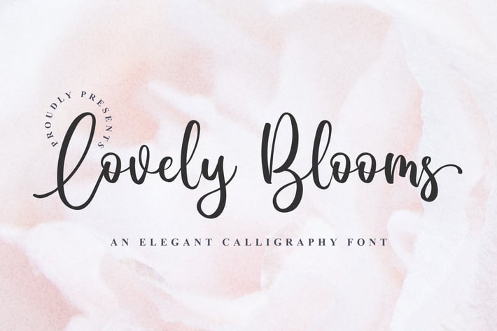 Lovely Blooms - Elegant Calligraphy